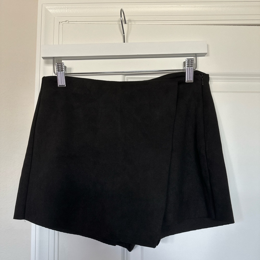 Suede Skort